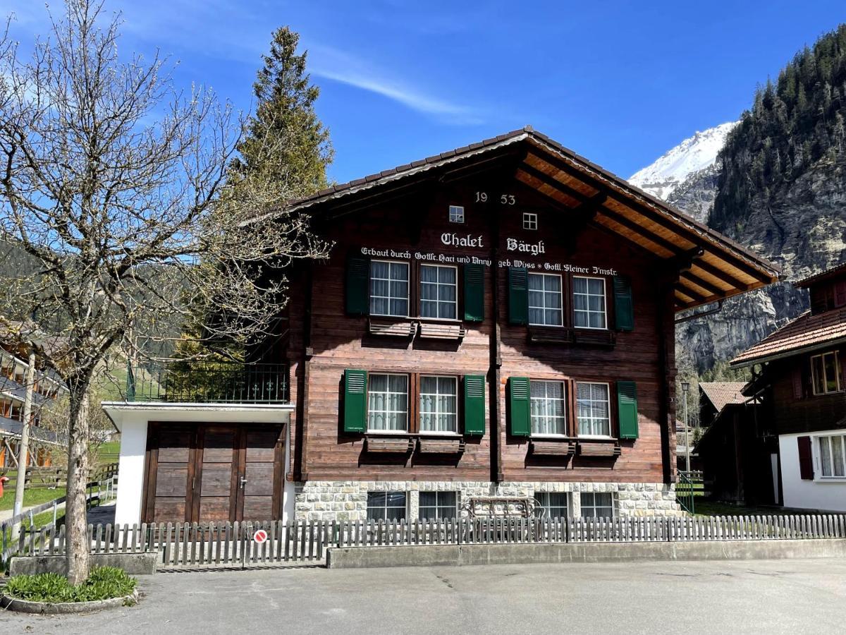 Familienferien Im Chalet Baergli Kandersteg Eksteriør bilde