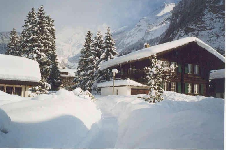 Familienferien Im Chalet Baergli Kandersteg Eksteriør bilde