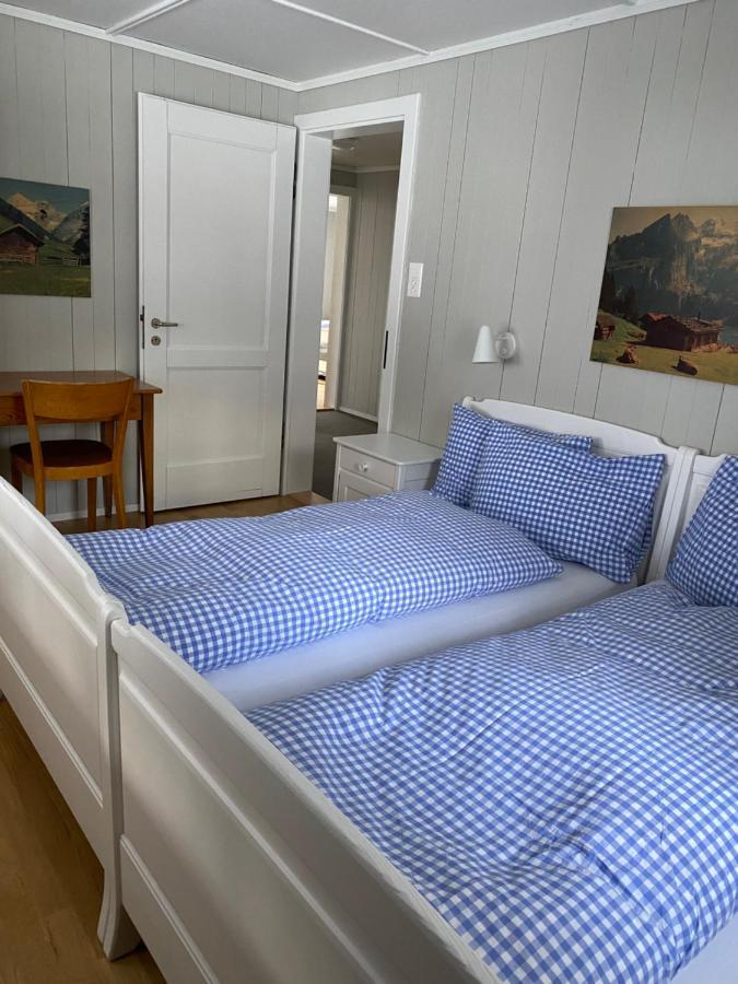 Familienferien Im Chalet Baergli Kandersteg Eksteriør bilde